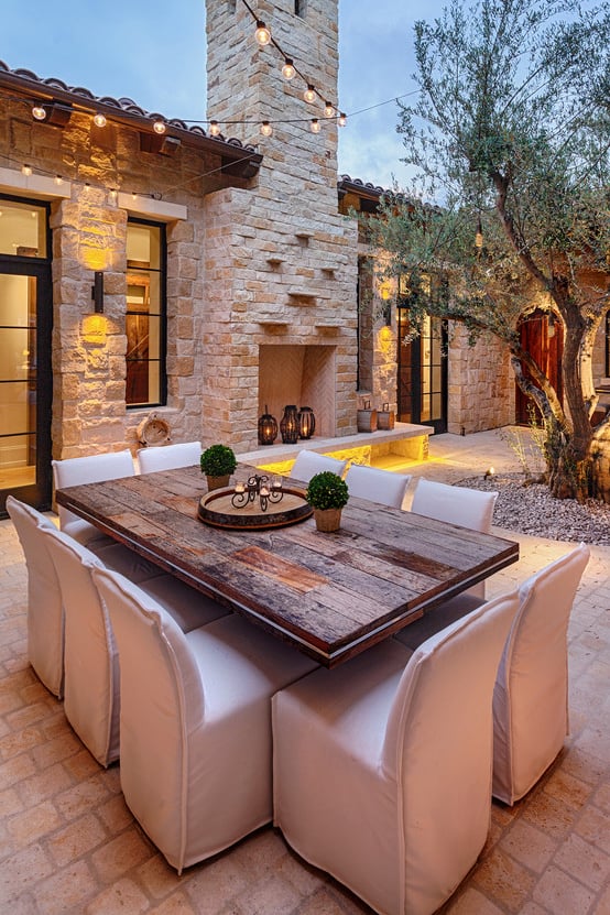 Mediterranean Patio Design Ideas - Outdoor Living Area