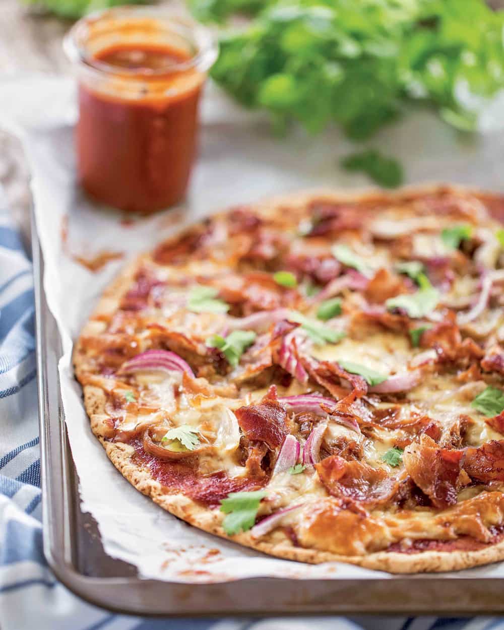 Homemade Pizza - Thin Crust Barbecue Pizza
